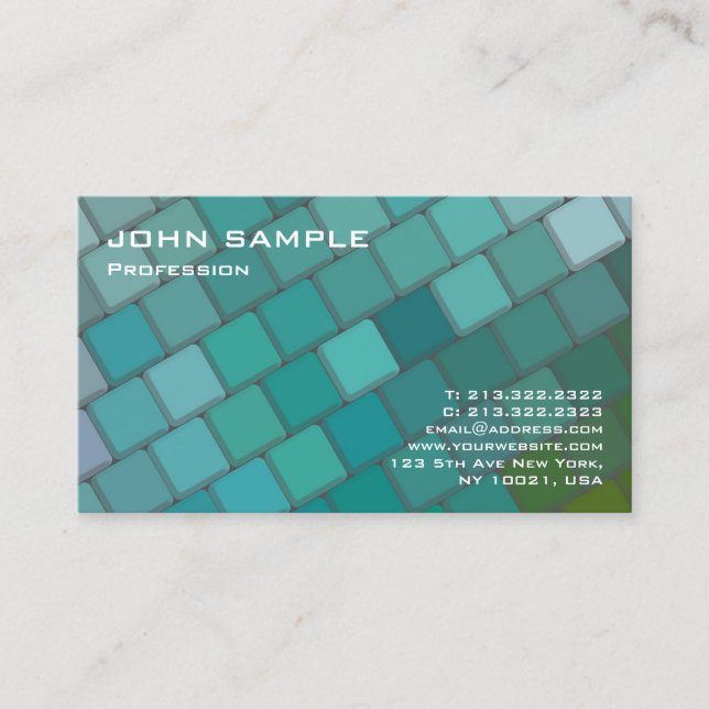 Professional Modern Design Creative Plain Business Card (Front)