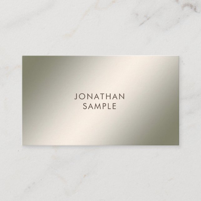 Professional Modern Design Elegant Simple Template Business Card (Front)