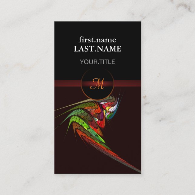 Professional Modern Elegant Cool Chameleon Business Card (Front)