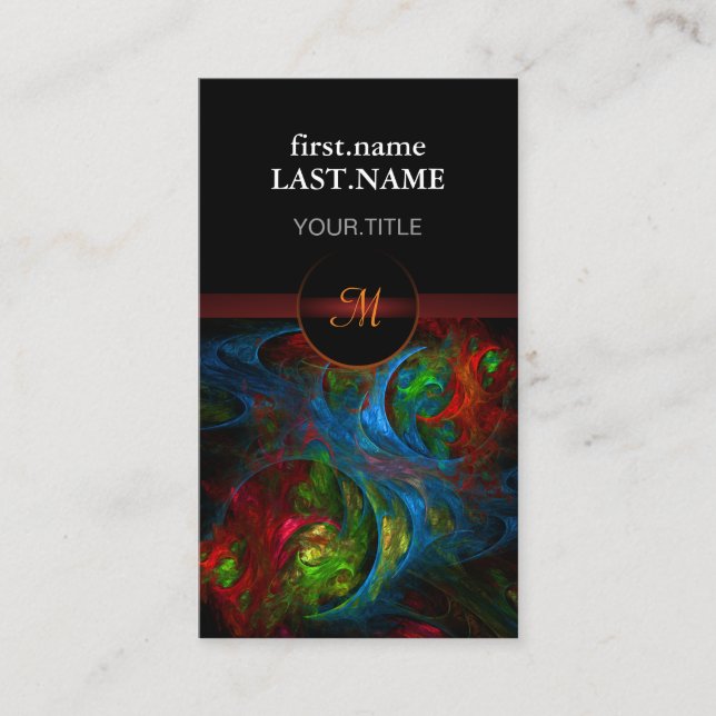 Professional Modern Elegant Cool Genesis Blue Business Card (Front)