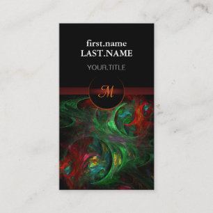 Professional Modern Elegant Cool Genesis Green Business Card