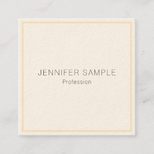 Professional Modern Elegant Custom Template Square Business Card