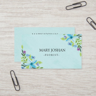 Professional Modern Elegant Floral Florist Business Card