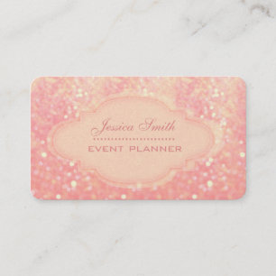 Professional modern elegant glitter bokeh business card