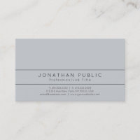 Professional Modern Elegant Grey Simple Plain