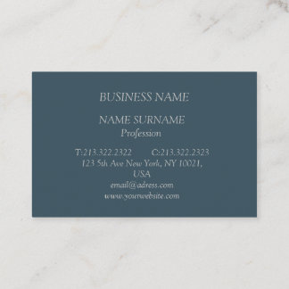Professional, modern, elegant, minimalist business card