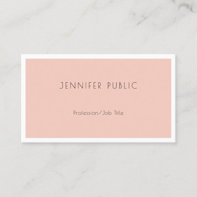 Professional Modern Elegant Minimalistic Design Business Card (Front)