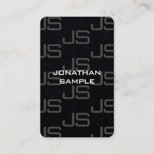 Professional Modern Elegant Monogram Template Business Card