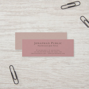 Professional Modern Elegant Pearl Finish Luxury Mini Business Card