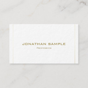 Professional Modern Elegant Simple Gold Luxury Business Card