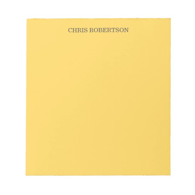 Professional Modern Elegant Simple Notepad (Front)