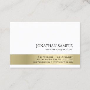 Professional Modern Elegant Stylish Gold Look Business Card