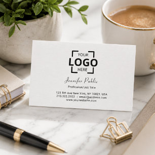 Professional Modern Elegant White Simple Plain Appointment Card