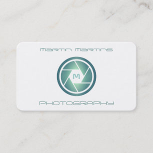 Professional modern futuristic lens cover business card