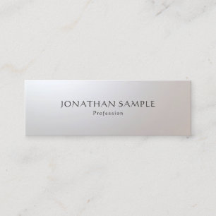 Professional Modern Glamourous Simple Template Mini Business Card