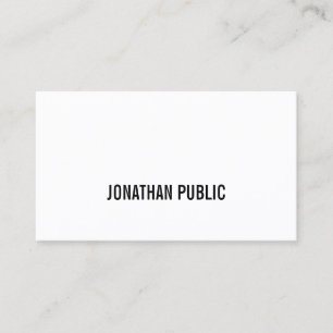 Professional Modern Graphic Elegant Sleek Plain Business Card