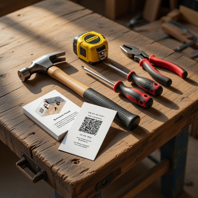 Professional Modern Home Renovation Business Card (Creator Uploaded)