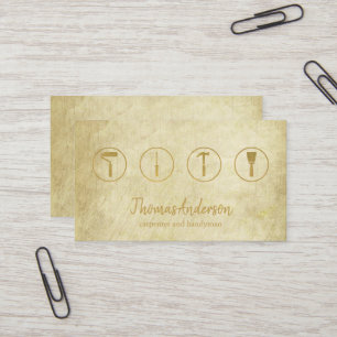 Professional Modern Home Repair Handyman Business Card