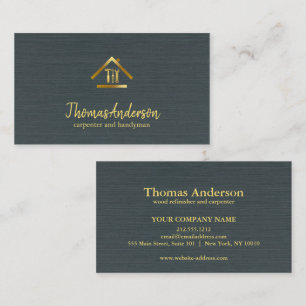 Professional Modern Home Repair Handyman Business Card