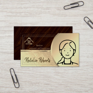 Professional Modern Home Repair Handyman Business Card