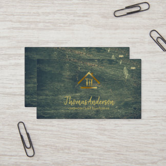Professional Modern Home Repair Handyman Business Card