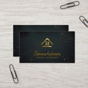 Professional Modern Home Repair Handyman Business Card