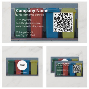 Professional Modern Junk Removal  Business Card