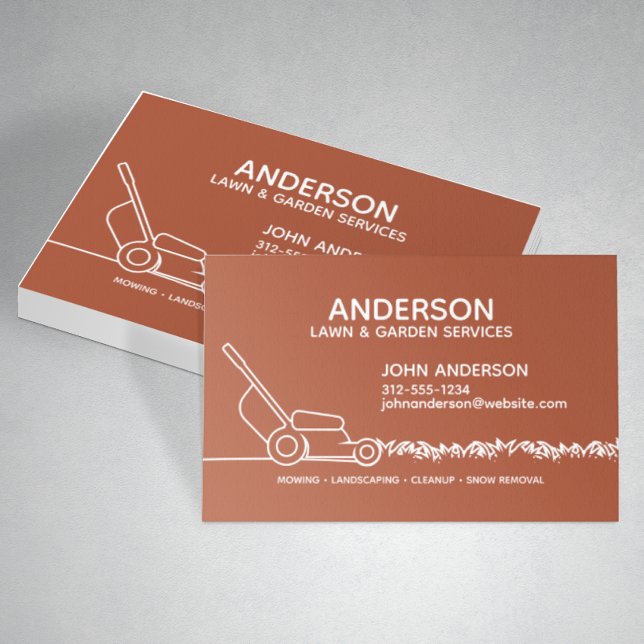 Professional Modern Landscaping & Lawn Care Business Card (Creator Uploaded)