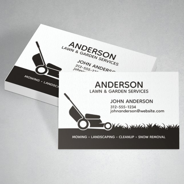 Professional Modern Landscaping & Lawn Care Business Card (Creator Uploaded)