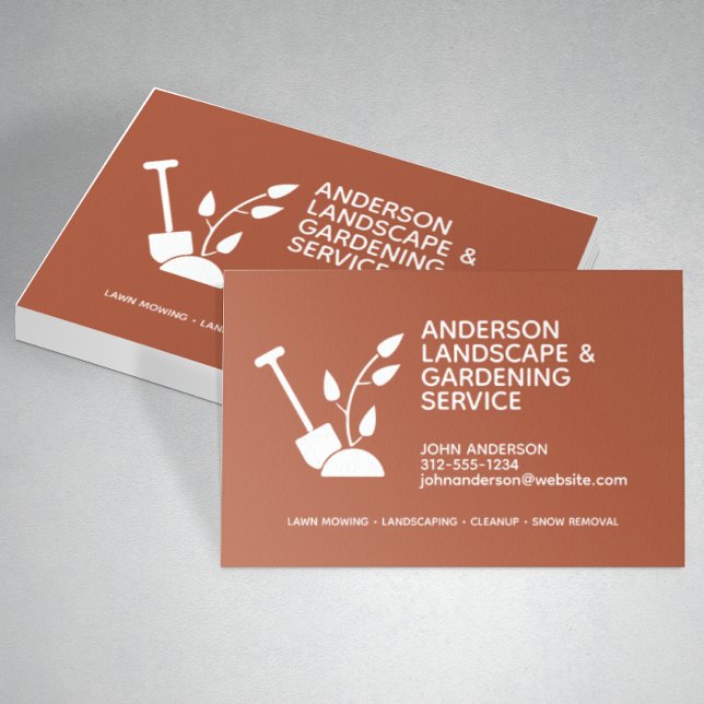 Professional Modern Landscaping & Lawn Care Business Card (Creator Uploaded)