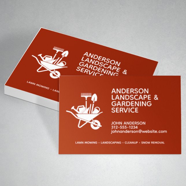 Professional Modern Landscaping & Lawn Care Business Card (Creator Uploaded)