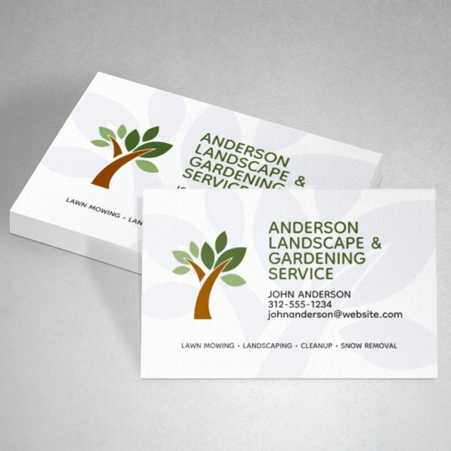 Professional Modern Landscaping & Lawn Care Business Card (Creator Uploaded)