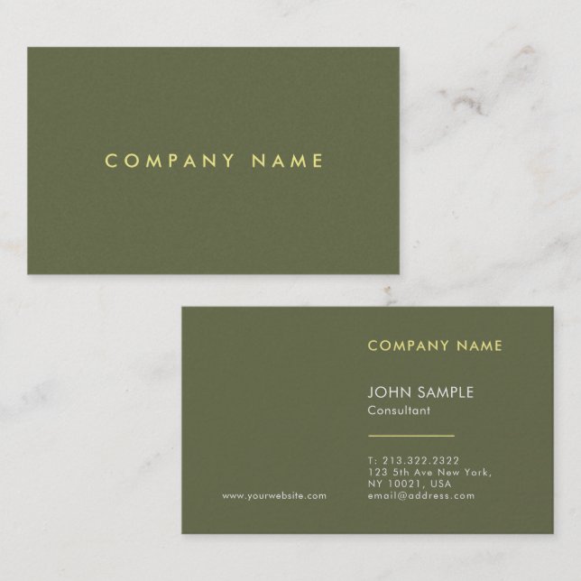 Professional Modern Luxury Pearl Finish Elegant Business Card (Front/Back)