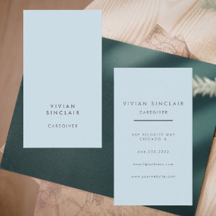 Professional Modern Minimal Elder Care Health Aide Business Card