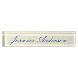Professional Modern Minimalist Beige Colour Nameplate
