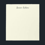 Professional Modern Minimalist Beige Colour Notepad<br><div class="desc">You Can Easily Change the Fonts,  Background Image and Colour,  Letter Characters.</div>