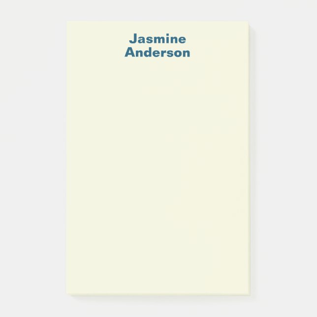 Professional Modern Minimalist Beige Colour Post-it Notes (Front)