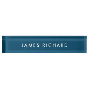  Professional Modern Minimalist Blue Office Desk Nameplate