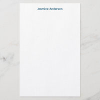 Professional Modern Minimalist Blue White Linen