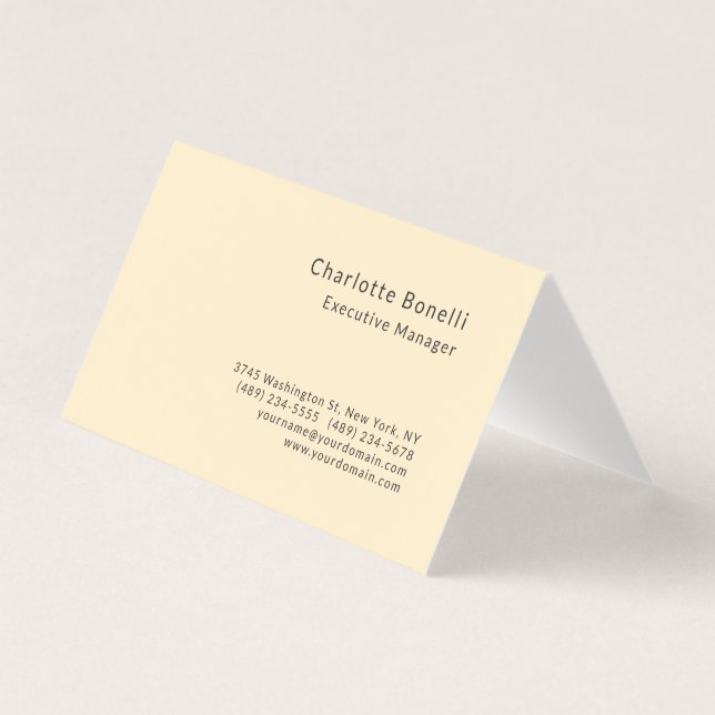 Professional Modern Minimalist Business Card (Front)