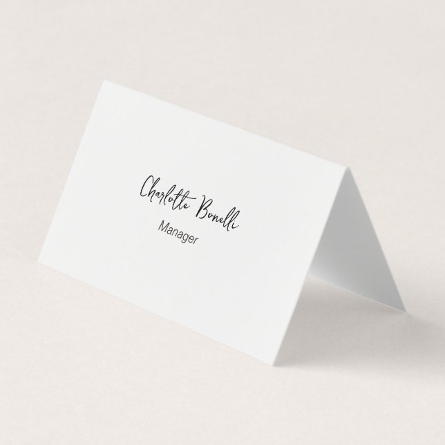 Professional Modern Minimalist  Business Card (Front)