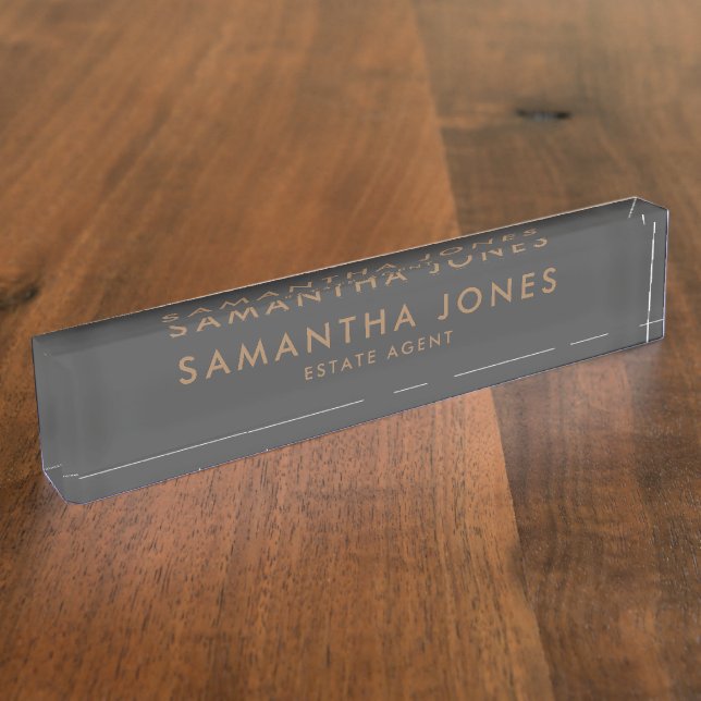 Professional Modern Minimalist Classic Nameplate (Side)