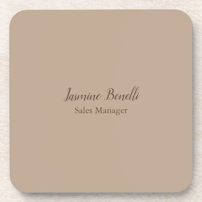 Professional Modern Minimalist Coaster (Front)