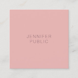 Professional Modern Minimalist Design Trend Colors Square Business Card
