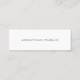 Professional Modern Minimalist Elegant Simple Mini Business Card