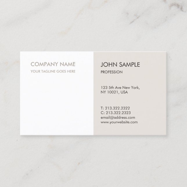 Professional Modern Minimalist Elegant Template Business Card (Front)