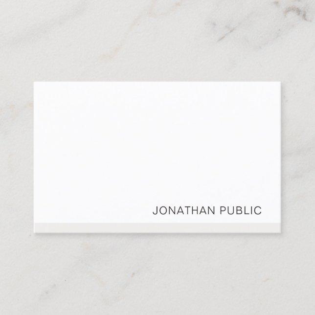 Professional Modern Minimalist Elegant Template Business Card (Front)