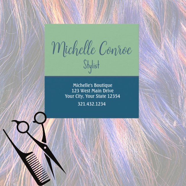 Professional Modern Minimalist Eye-Catching Square Business Card (Creator Uploaded)