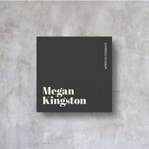 Professional Modern Minimalist Luxury Elegant Square Business Card