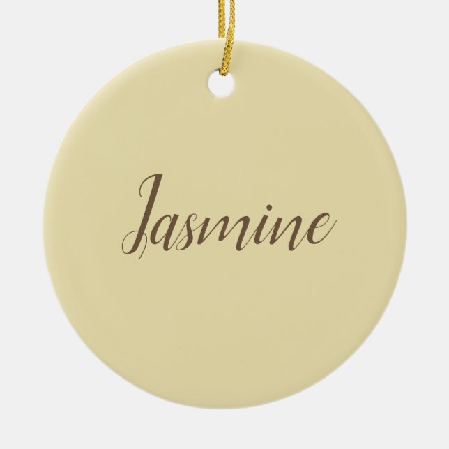 Professional Modern Minimalist Pastel Beige Colour Ceramic Ornament (Front)